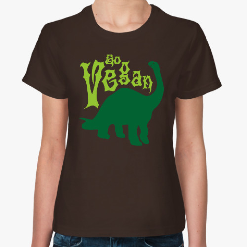 Женская футболка Go Vegan