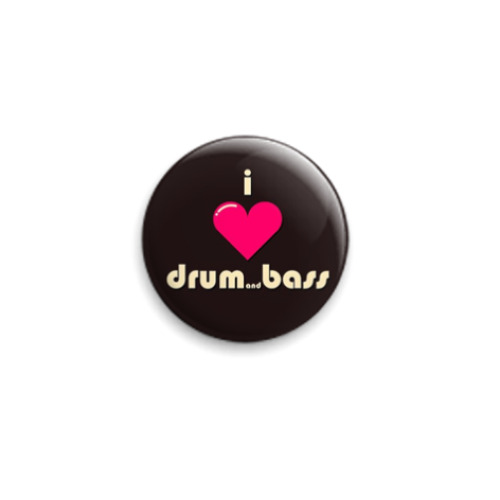Значок 25мм  'Drum&Bass'