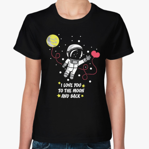 Женская футболка Космическая любовь