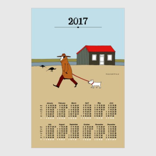 Постер Calendar 2017 Календарь