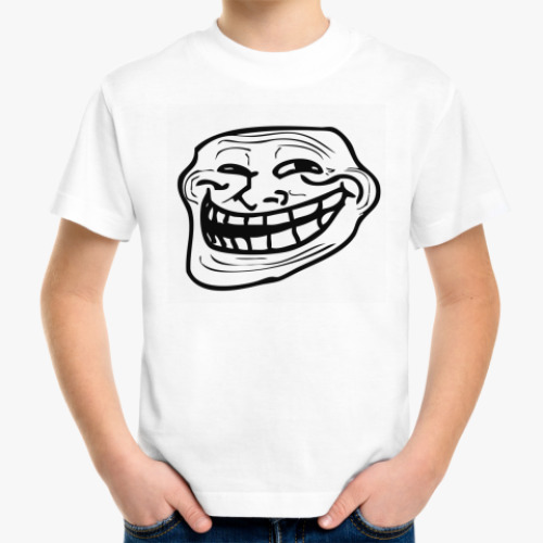 Детская футболка trollface