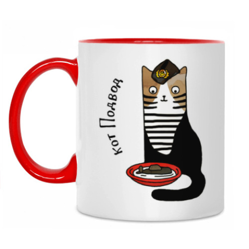 Кружка кот Подвод из серии 'Military cats'