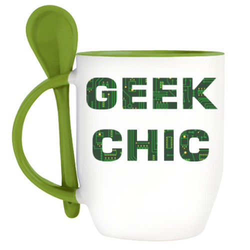 Кружка с ложкой GEEK CHIC