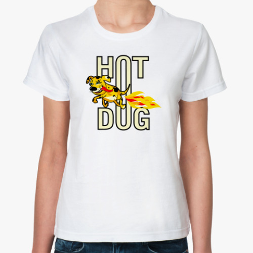 Классическая футболка  hotdog