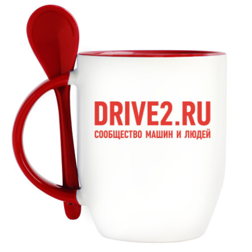 Кружка с ложкой DRIVE 2