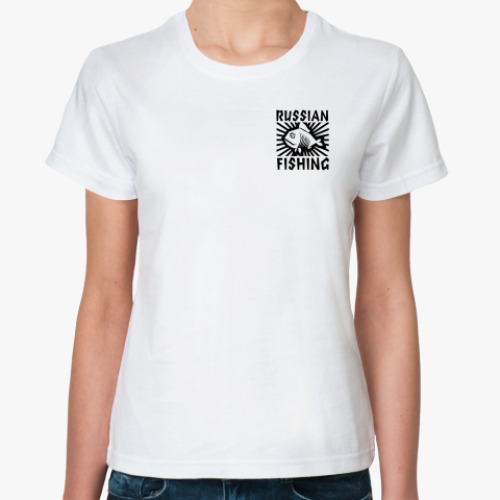 Классическая футболка рыбалка