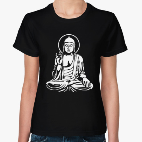 Женская футболка Будда