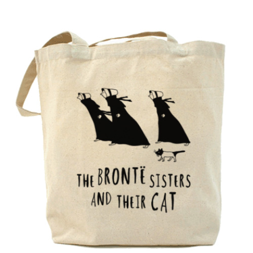 Сумка шоппер The Bronte Sisters and their cat