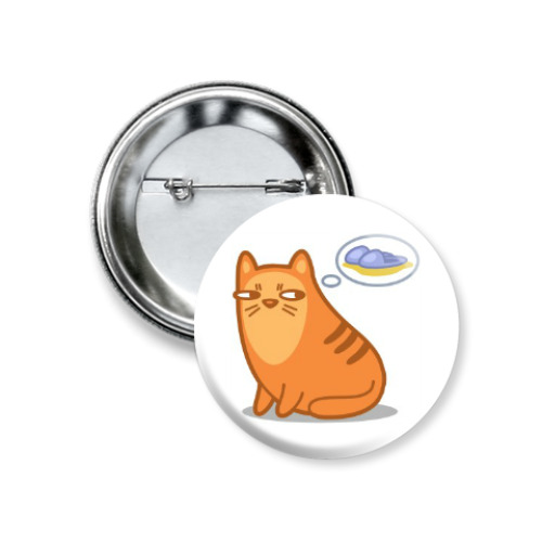 Значок 37мм Котик