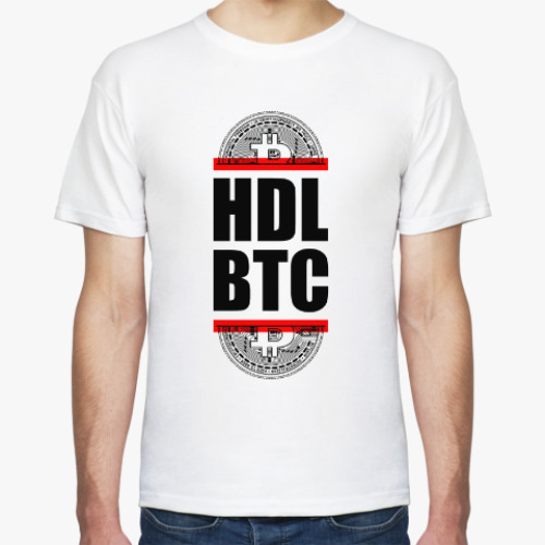 Футболка Bitcoin BTC HDL Red line!