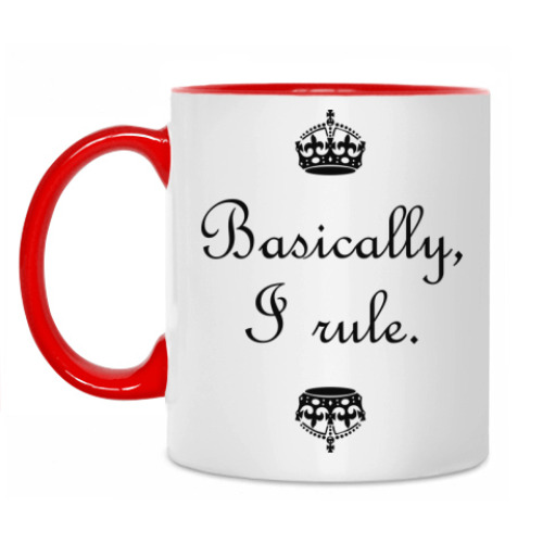Кружка Basically, I rule