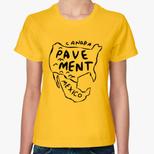 Женская футболка Pavement