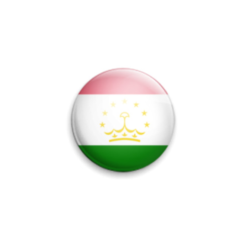 Значок 25мм Tajikistan