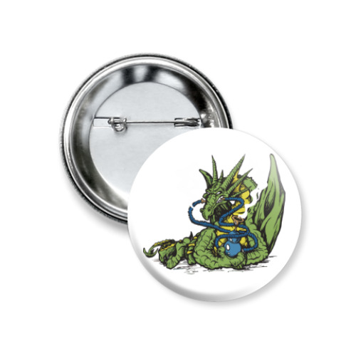 Значок 37мм Smoking Dragon