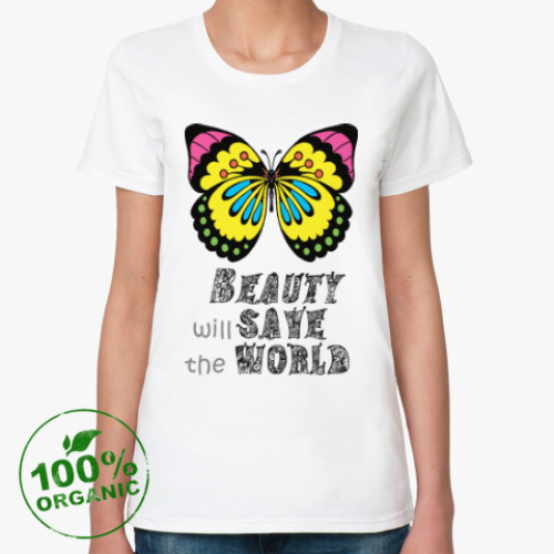 Женская футболка из органик-хлопка Бабочка