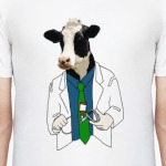 Корова, ветеринарный врач