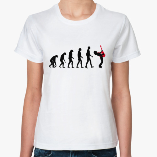 Классическая футболка Эволюция Рок-звезды