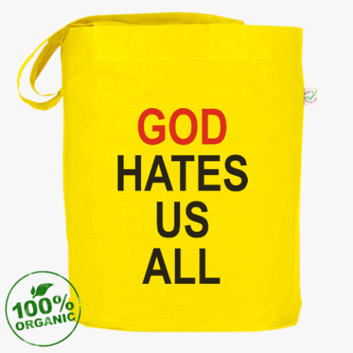 Сумка шоппер Бог ненавидит нас всех