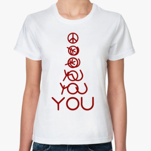 Классическая футболка Peace 4 you