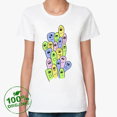 Женская футболка из органик-хлопка  'Чувачки'