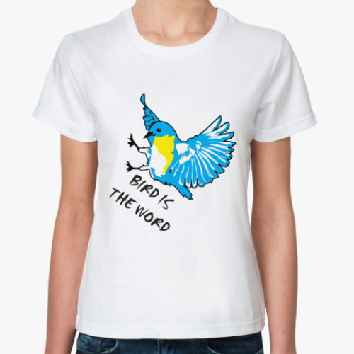 Классическая футболка  SURFING BIRD