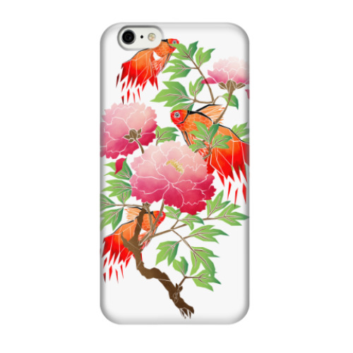 Чехол для iPhone 6/6s Цветы и рыбки