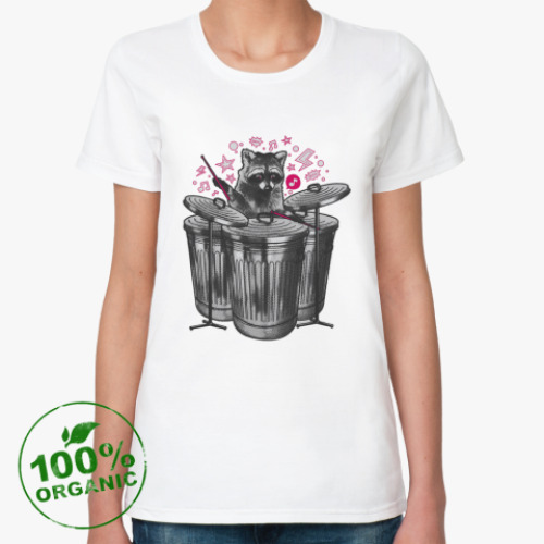 Женская футболка из органик-хлопка  Drummer
