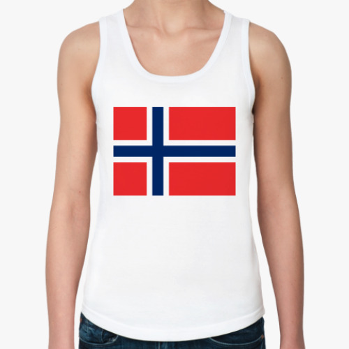 Женская майка Флаг Норвегия