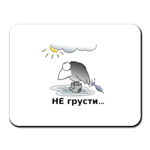 Коврик для мыши ворон