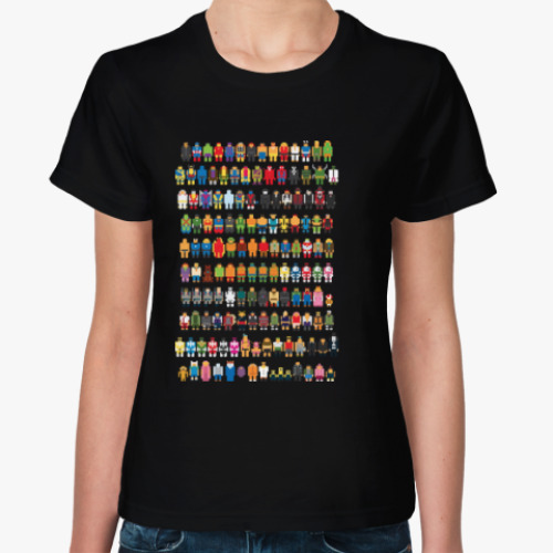 Женская футболка Пиксельные герои