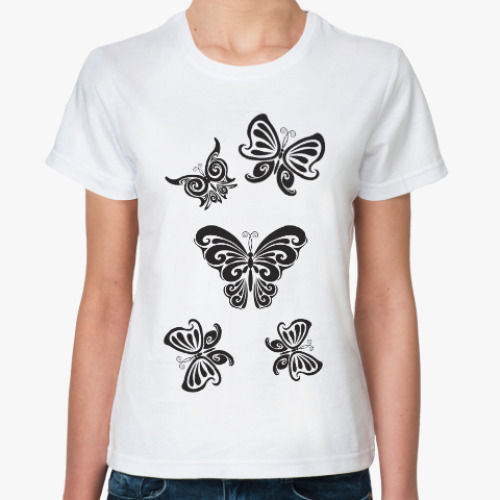 Классическая футболка бабочки