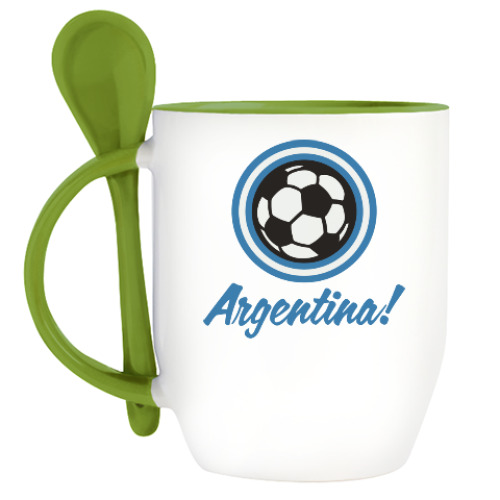 Кружка с ложкой Аргентина