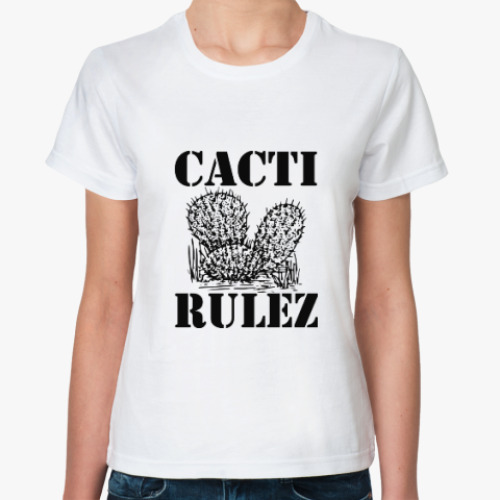 Классическая футболка Cacti Rulez