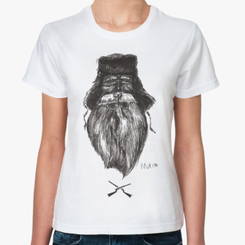 Классическая футболка Бородатый охотник