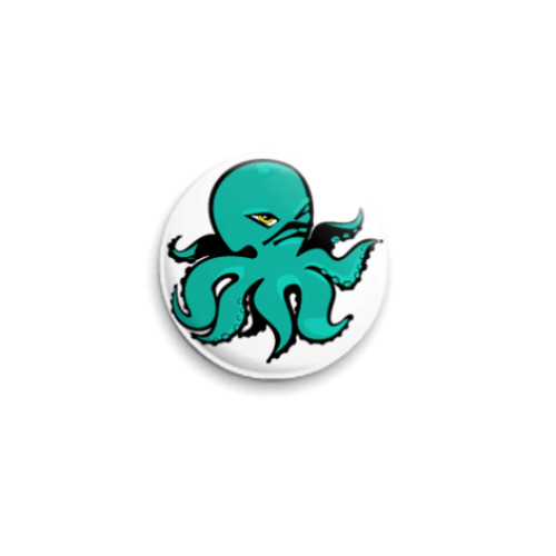 Значок 25мм octopus