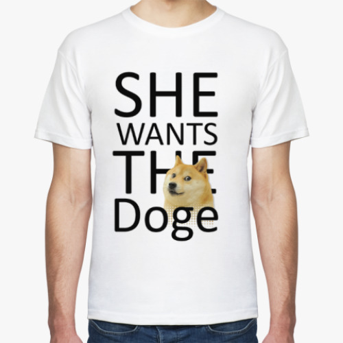 Футболка She wants the Doge