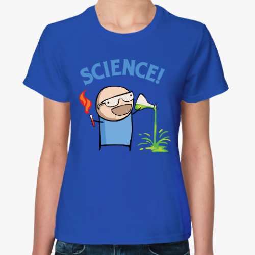 Женская футболка Science! Ботан