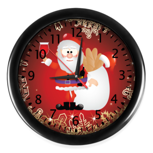 Настенные часы Дед Мороз 2012
