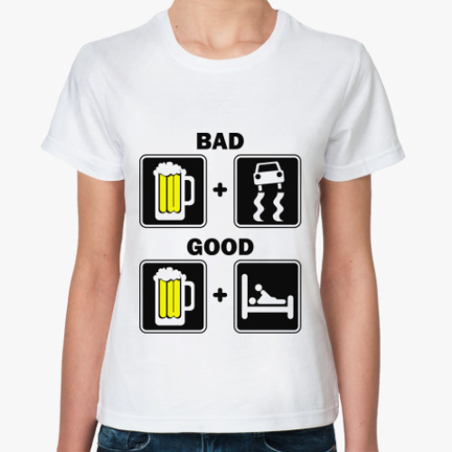 Классическая футболка BAD & GOOD