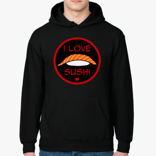 Толстовка худи Я люблю суши