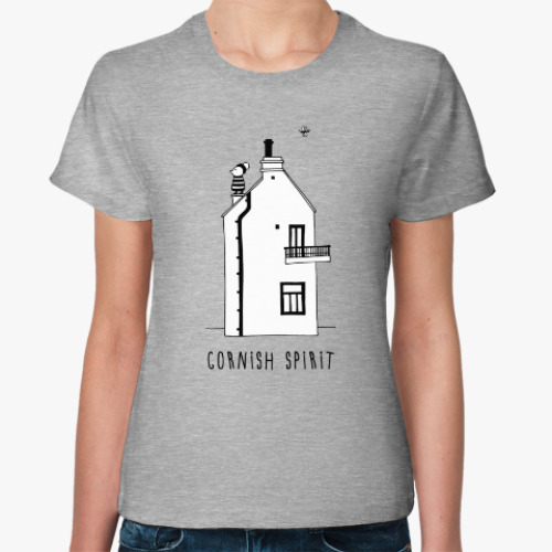 Женская футболка Корнуольский домик