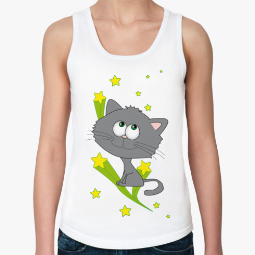 Женская майка Space cat