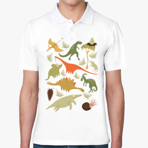 Рубашка поло Динозаврики