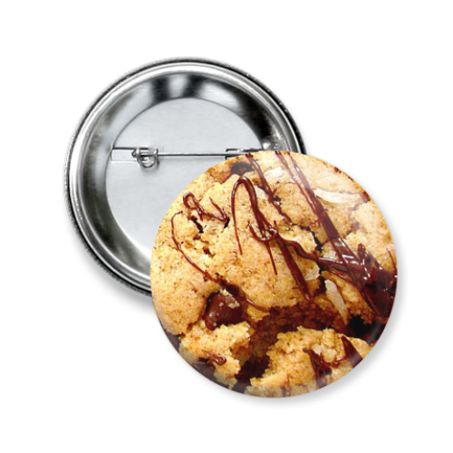 Значок 50мм Chocolate Oaten Cookie Pin