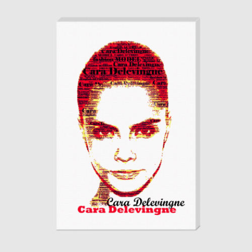 Холст Cara Delevingne/Кара Делевинь