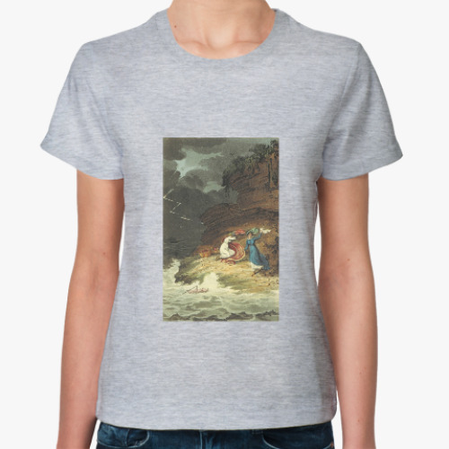 Женская футболка Шторм (винтажная иллюстрация)