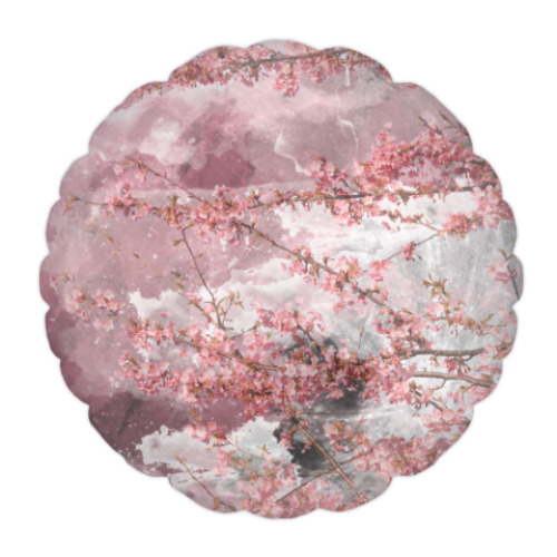 Подушка Японская сакура весной