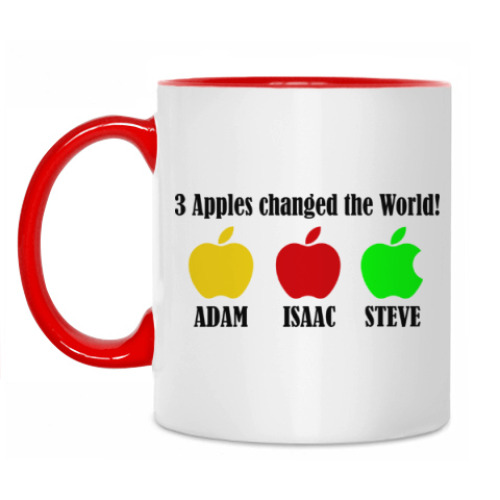 Кружка 3 яблока изменили мир