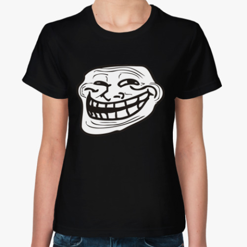 Женская футболка TrollFace