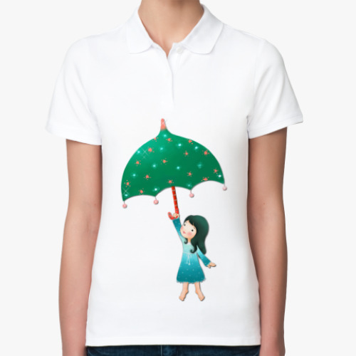 Женская рубашка поло (печать) UMBRELLA